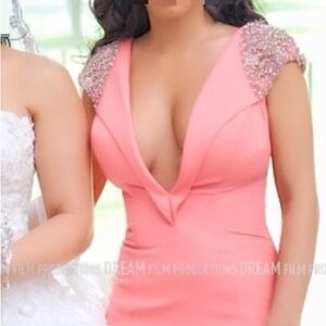 Elegant Pink Evening Dress